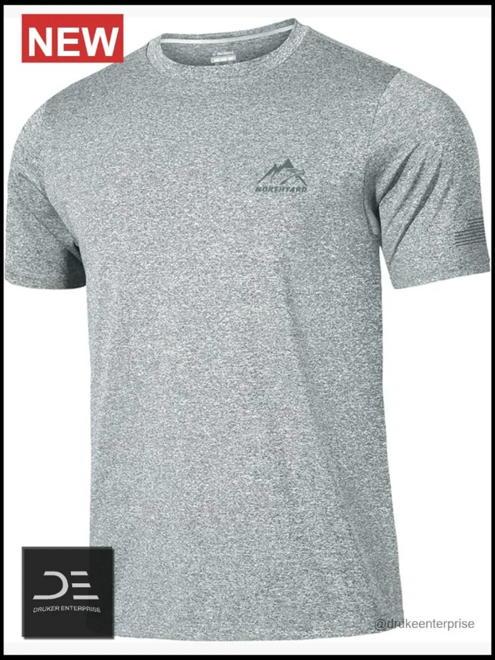 Men's UPF 50+ Sun Protection Short Sleeve Rash Guard Swim Shirt Athletic